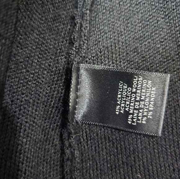 Ann Taylor Classic Black Knit Wool Blend Blazer Size Medium Petite - Picture 4 of 4